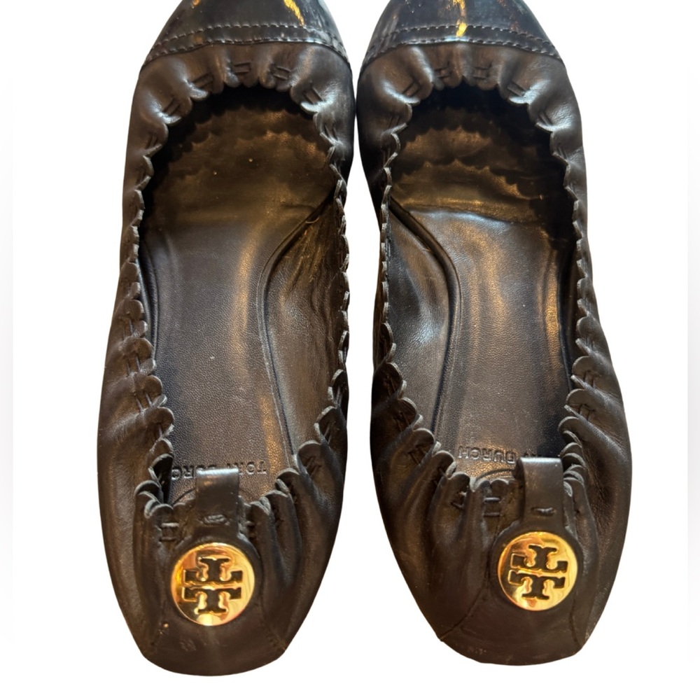 Tory Burch Navy Abbey Ballet Flat Size 9
